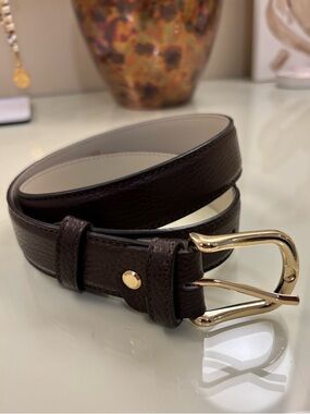 Brown Italian Leather Belt